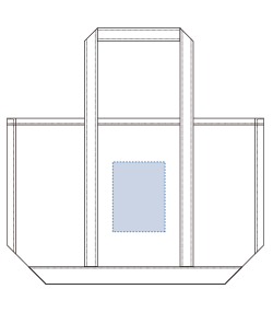 厚手キャンバスBCトート（L）（TR-1021）背面プリント範囲