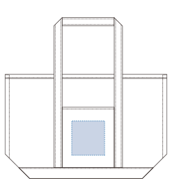 厚手キャンバスBCトート（L）（TR-1021）前面プリント範囲