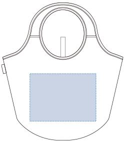 クルリト　マルシェバッグ（TR-1035）背面プリント範囲