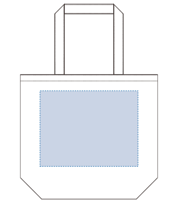 オーガニックコットンキャンバストート（L）（TR-1048）前面プリント範囲