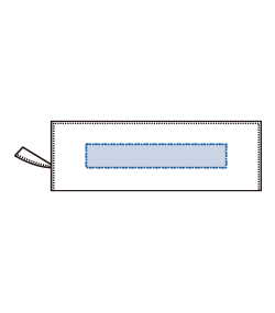 【在庫限り】ユーティリティスクエアポーチ（ロング）（TR-1065）前面プリント範囲