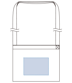 ジュートコットンサコッシュ（TR-1083）背面プリント範囲