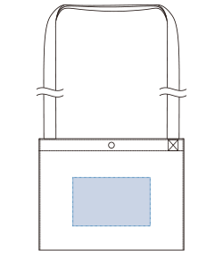 ジュートサコッシュ（TR-1084）背面プリント範囲