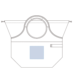 クルリト　クーラービッグマルシェバッグ（TR-1096）前面プリント範囲