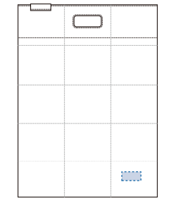 【在庫限り】ポケットスクエアバッグ（TR-1097）前面（A）プリント範囲