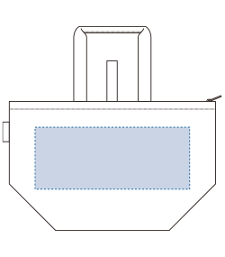 クルリト　クーラーバッグ（TR-1100）背面プリント範囲