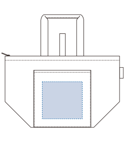 クルリト　クーラーバッグ（TR-1100）前面プリント範囲
