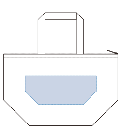 保冷ベーシックトート（M）（TR-1102）背面プリント範囲
