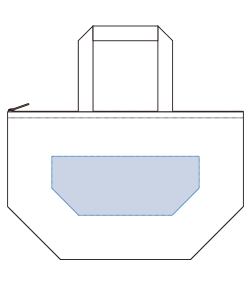保冷ベーシックトート（M）（TR-1102）前面プリント範囲