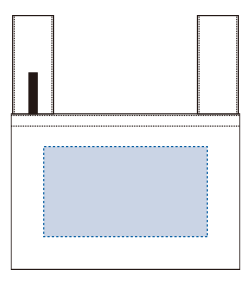 【在庫限り】ポリBENTOバッグ（TR-1131）前面プリント範囲