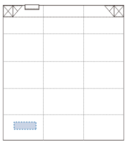 【在庫限り】ポケットスクエアバッグ　ワイド（TR-1132）前面（B）プリント範囲