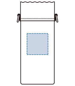 保冷ボトルホルダーショルダー付（TR-1136）前面プリント範囲