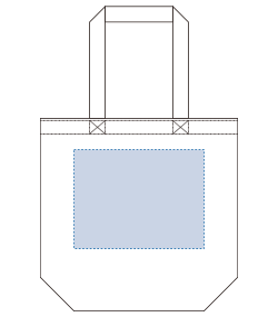 シャンブリックキャンバストート（M）（TR-1144）背面プリント範囲
