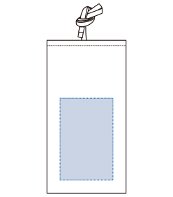 コットンリネンラッピング巾着（S）（TR-1151）前面プリント範囲