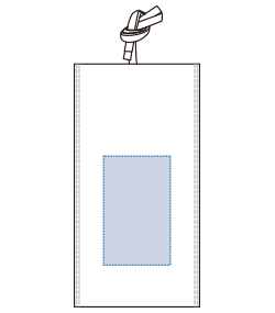 不織布ラッピング巾着（S）（TR-1160）前面プリント範囲