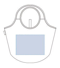 クルリト　マルシェバッグ（TR-1202）背面プリント範囲