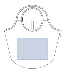  クルリト　マルシェバッグ（TR-1202）前面プリント範囲