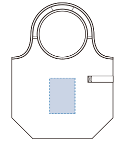 クルリト　クーラーマルシェバッグ（TR-1207）前面プリント範囲