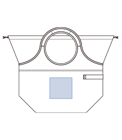 クルリト　クーラービッグマルシェバッグ（TR-1208）前面プリント範囲