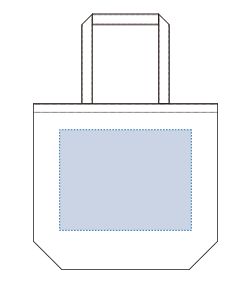 ポリキャンバストート（L）（TR-1211）背面プリント範囲