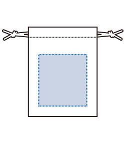 シャンブリック巾着（SS）（TR-1230）背面プリント範囲