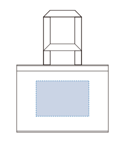ビッグスクエアレジャートート（TR-1275）背面プリント範囲