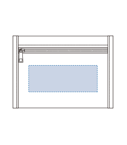 フラットレジャーポーチ(S) （TR-1276）前面プリント範囲