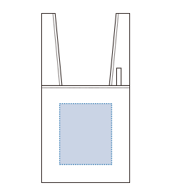 クルリト ビッグデイリーバッグ（TR-1282）前面プリント範囲