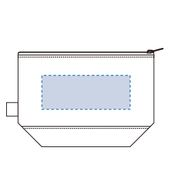 オーガニックコットンキャンバスデイリーポーチ（S)　（TR-1310）背面プリント範囲