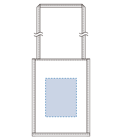 EVAサコッシュ（TR-1331）背面プリント範囲