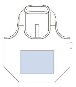 クルリト セルフレジで使いやすいコンパクトクーラーミニマルシェバッグ（TR-1421）前面プリント範囲