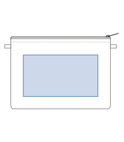 リップストップポケットサコッシュ（TR-1425）背面プリント範囲