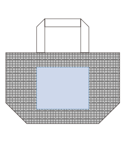 ハードメッシュトート(S)（TR-1431）背面プリント範囲