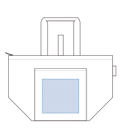 クルリト クーラーバッグ（TR-1433）前面プリント範囲