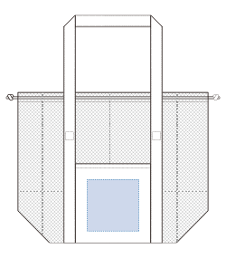 メッシュライントート(LL)（TR-1434）前面プリント範囲