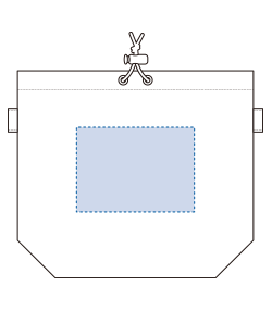 ファインライトポリ巾着ショルダー（TR-1438）背面プリント範囲