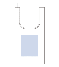 ファインライトポリマルシェバッグ（ＬＬ）（TR-1439）前面プリント範囲