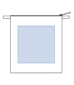 保冷ボトルホルダーサコッシュワイド（TR-1441）背面プリント範囲