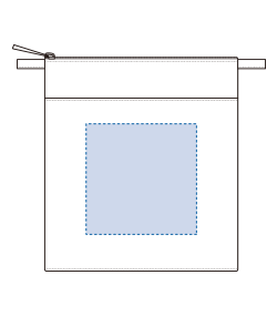 保冷ボトルホルダーサコッシュワイド（TR-1441）前面プリント範囲
