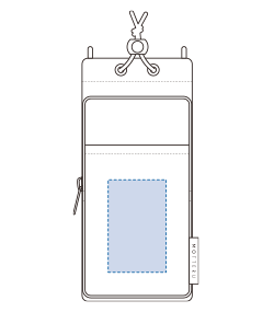 MOTTERUクーラーボトルホルダーサコッシュ（TR-1442）前面プリント範囲