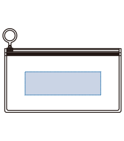 EVAクリアポーチ（S）（TS-1701）前面プリント範囲