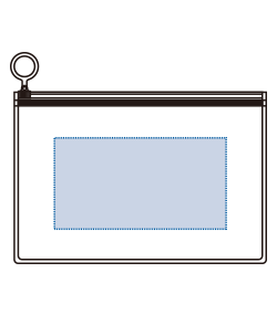 EVAクリアポーチ（M）（TS-1702）前面プリント範囲
