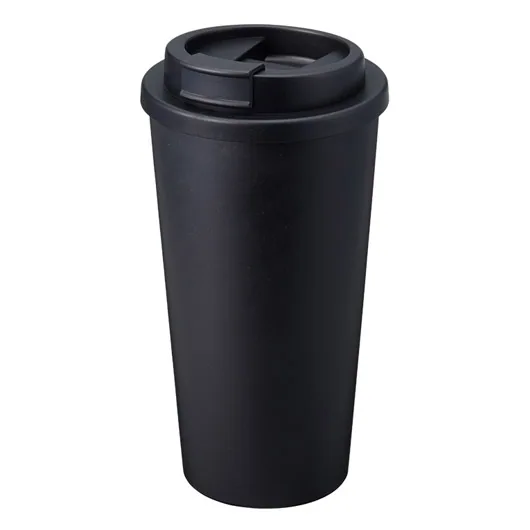 ダブルウォールタンブラー480ml (バンブーファイバー配合)(TS-1733)ブラック
