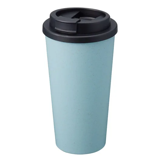 ダブルウォールタンブラー480ml (バンブーファイバー配合)(TS-1733)スモークブルー