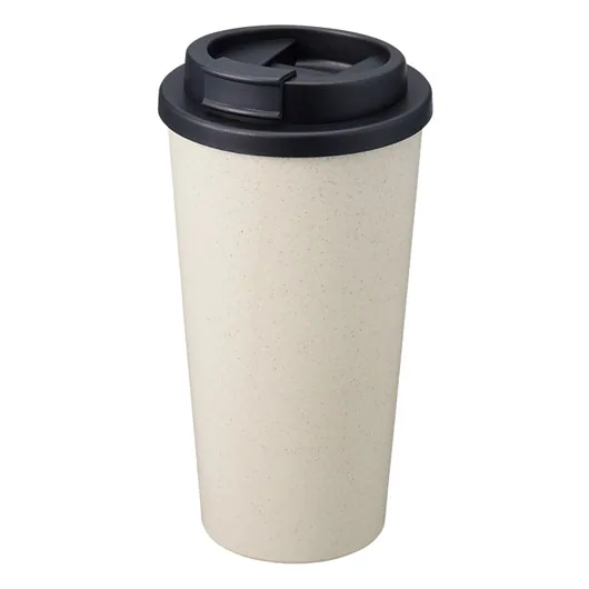 ダブルウォールタンブラー480ml (バンブーファイバー配合)(TS-1733)ホワイト