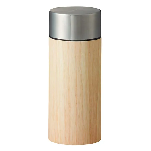 木目調ボディサーモボトル 300ml(TS-1752)ナチュラル