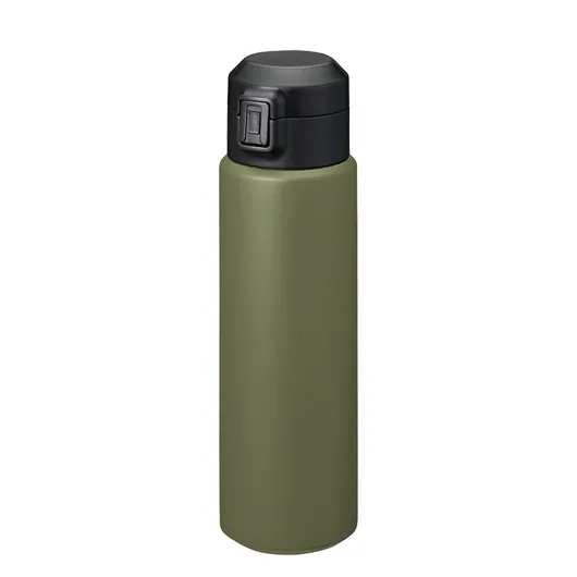 Zalattoワンタッチサーモボトル500ml(TS-1815)カーキ