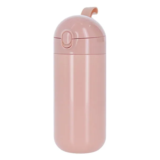 Maluttoワンタッチサーモステンレスボトル420ml(TS-1842)スモークピンク