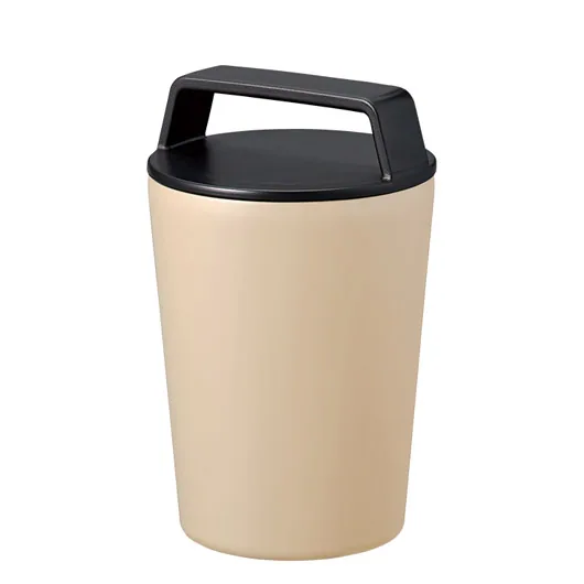 ハンドルサーモステンレスタンブラー320ml(TS-1876)ベージュ