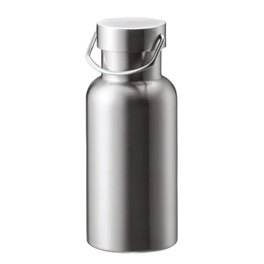 メタルハンドルサーモボトル420ml(TS-1898)シルバー